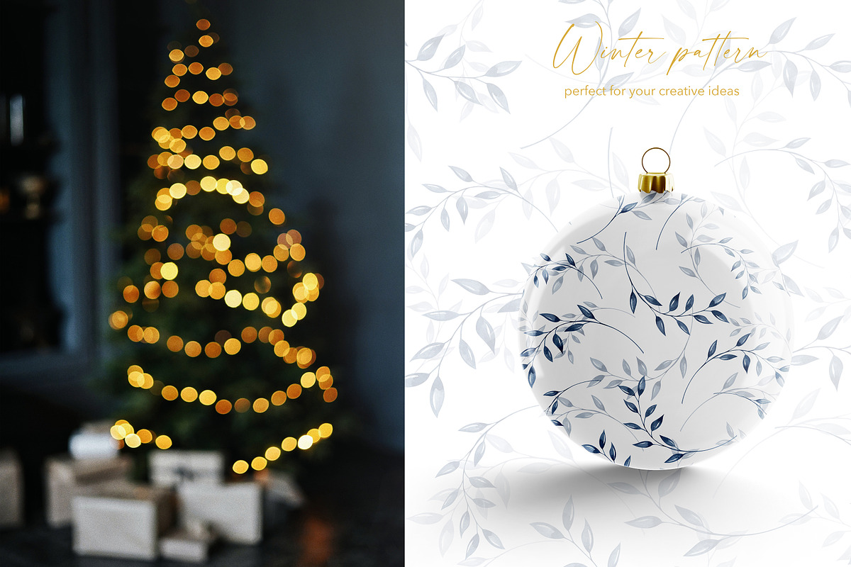 Cold winter.Watercolor Christmas Set, a Seasonal Illustration by Ooh Lily (Photo 8 of 20)