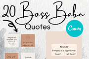 20 Boss Babe Instagram Template, a Social Media Template by Chantelle T Illustrations (Thumbnail 1 of 2)