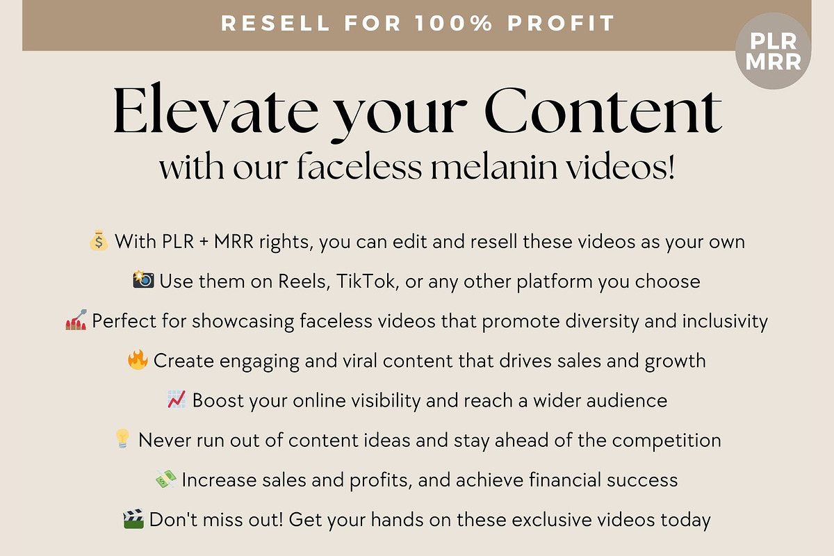 Faceless Melanin Videos Reels Bundle, a Social Media Template by Faceless Aesthetic Videos (Photo 5 of 6)