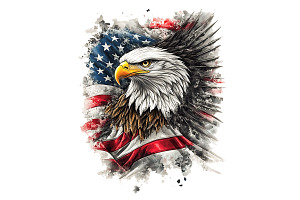 American Eagle Patriotic PNG, an Illustration by VetalStock