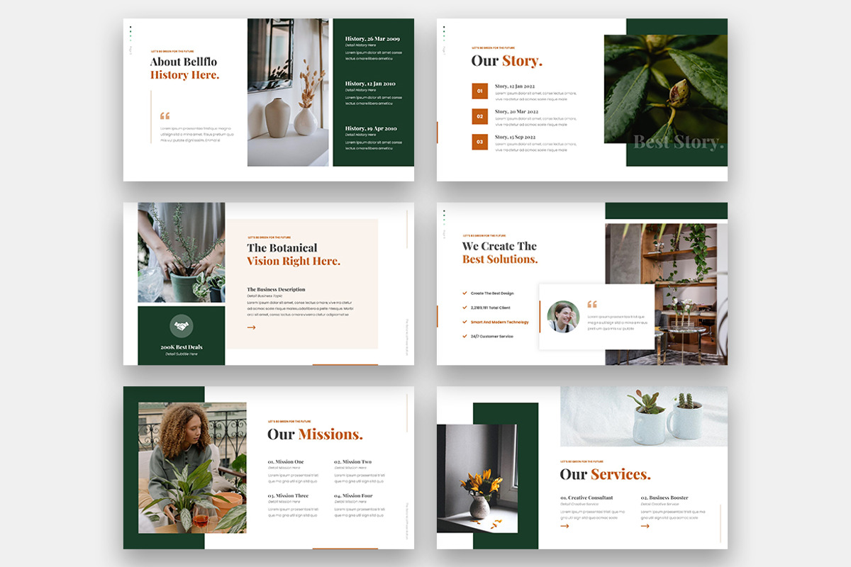 Bellflo Botanical Powerpoint, a Presentation Template by kerismaker (Photo 4 of 6)