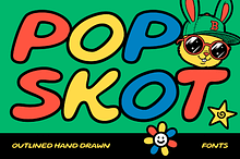 Popskot - Outline Bold Fonts