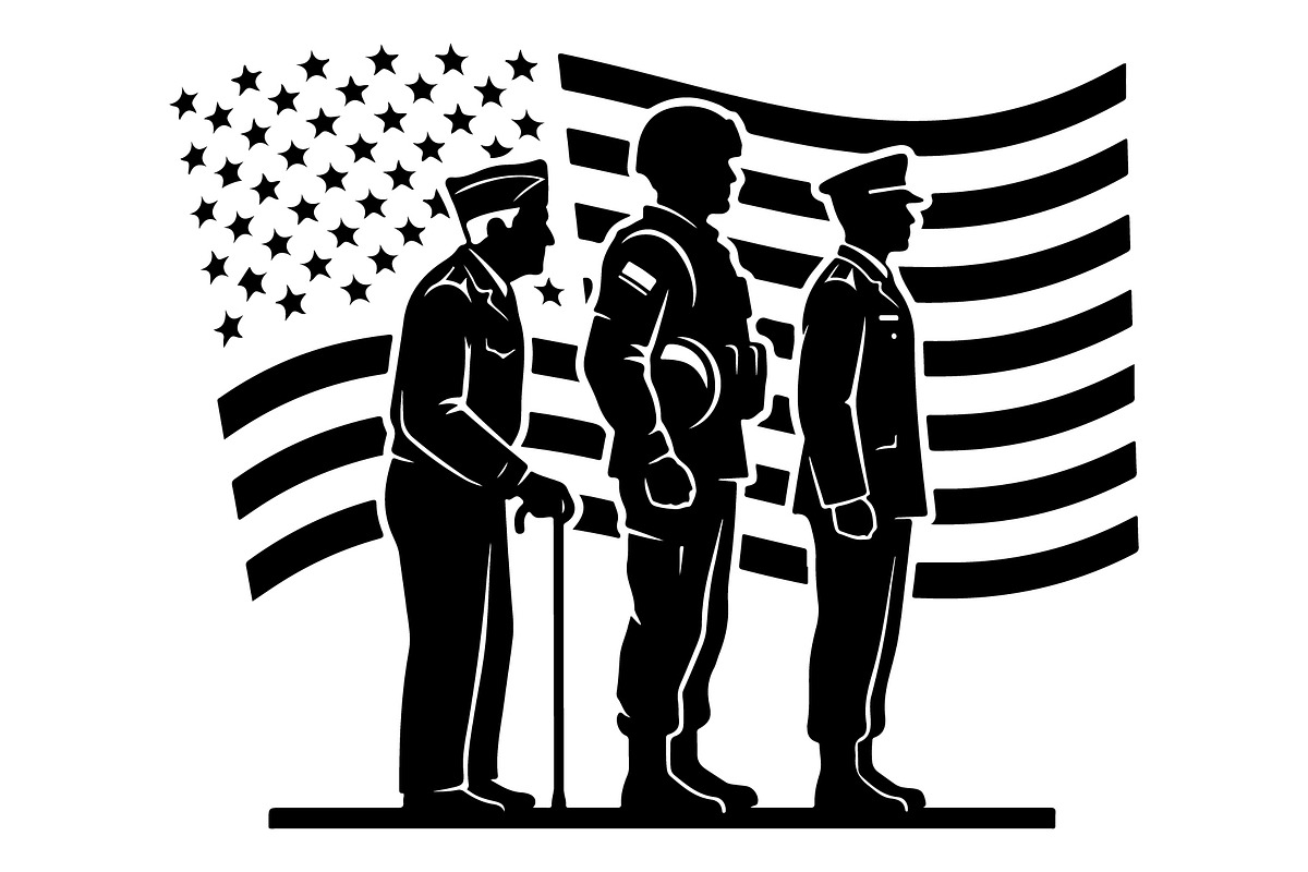 Military Brotherhood Patriot Flag, an Object Graphic by Gfx_Store (Photo 13 of 17)