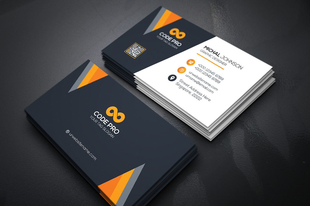 Business Cards 2 in 1, a Business Card Template by Genereux Art (Photo 7 of 7)