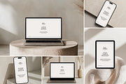 Canva Device Mockups Beige Aesthetic, a Mockup by highbrandclub (Thumbnail 5 of 6)