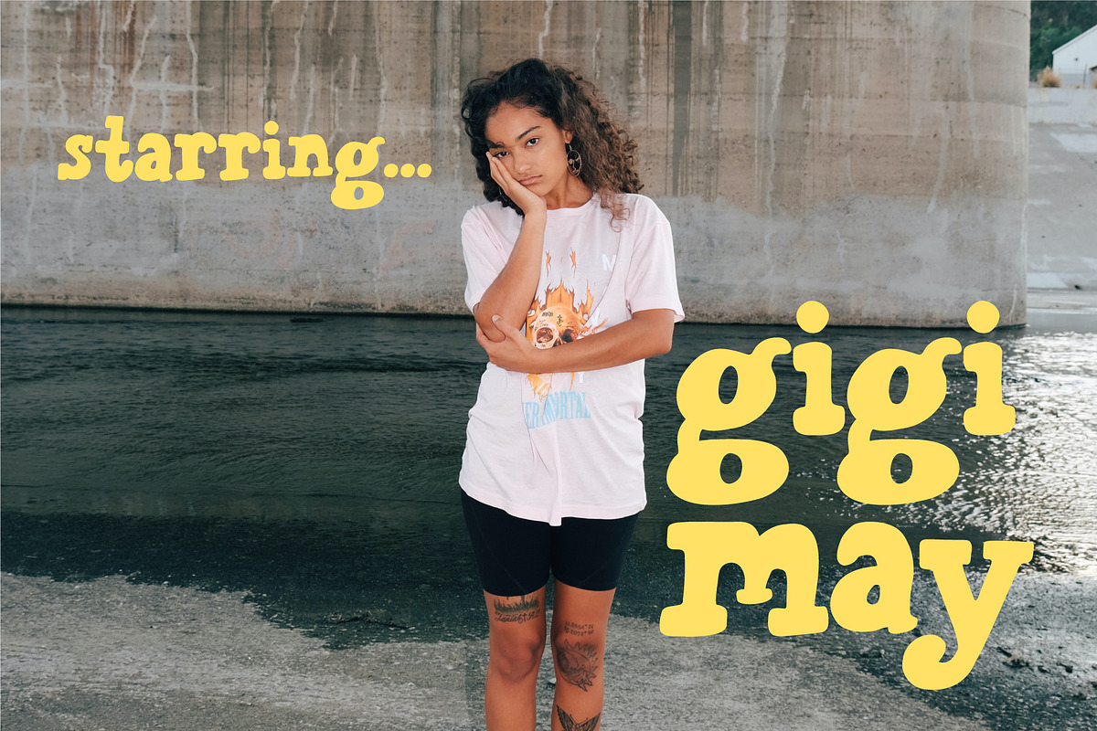 Gigi May • Kids' Bubble Serif Font, a Serif Font by Becky Simpson (Photo 12 of 15)