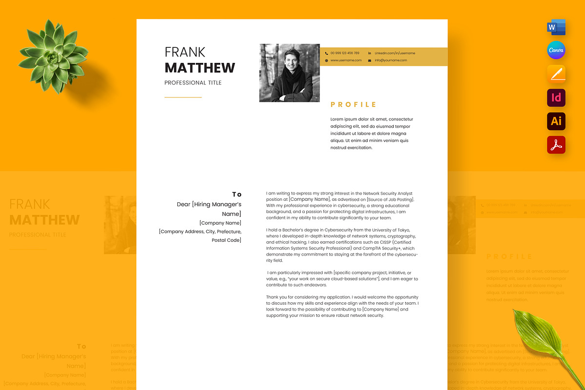 Clean and Professional Job Proposal, a Resume Template by Nur Designer (Photo 2 of 4)