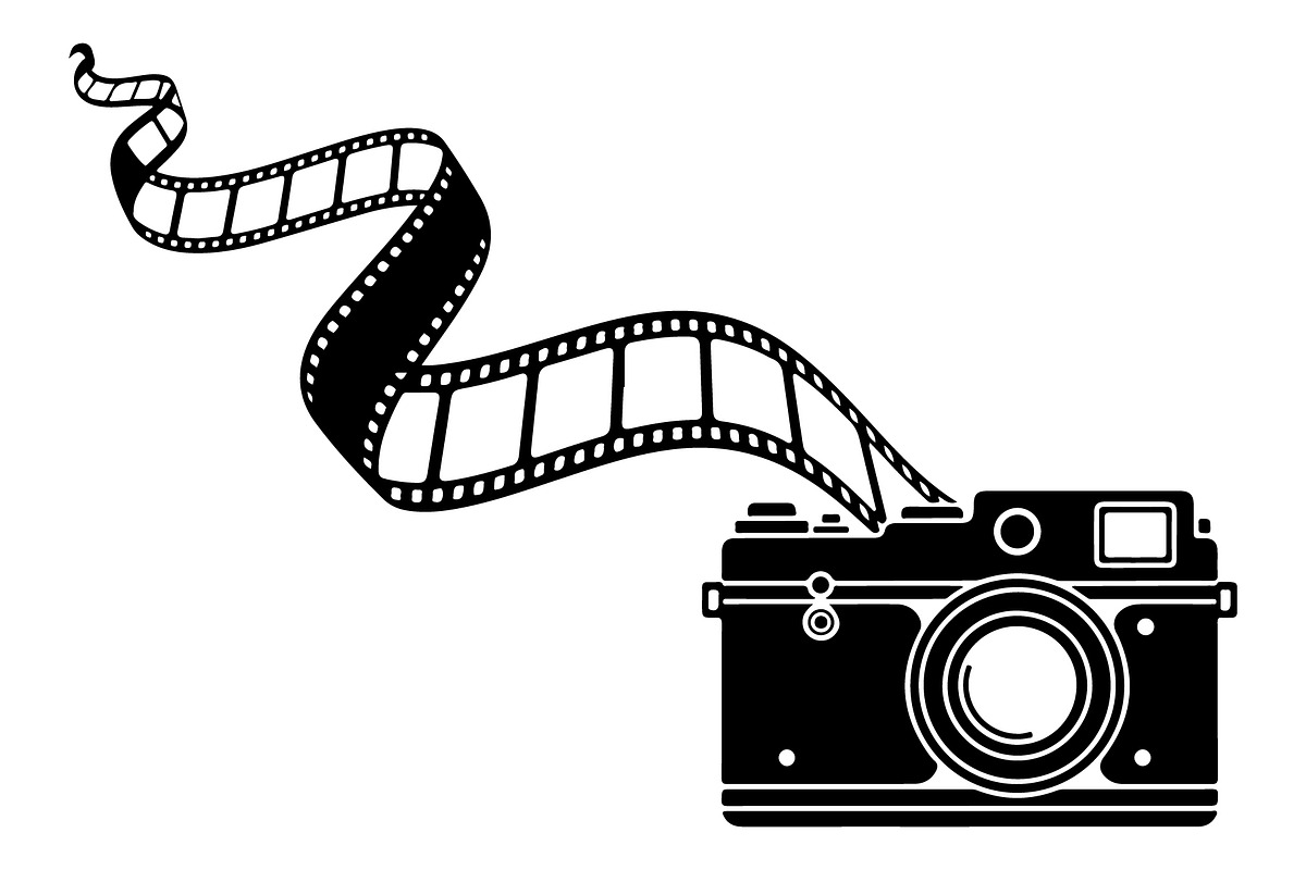 Vintage Camera Film Silhouette, an Object Illustration by yasushie (Photo 13 of 31)