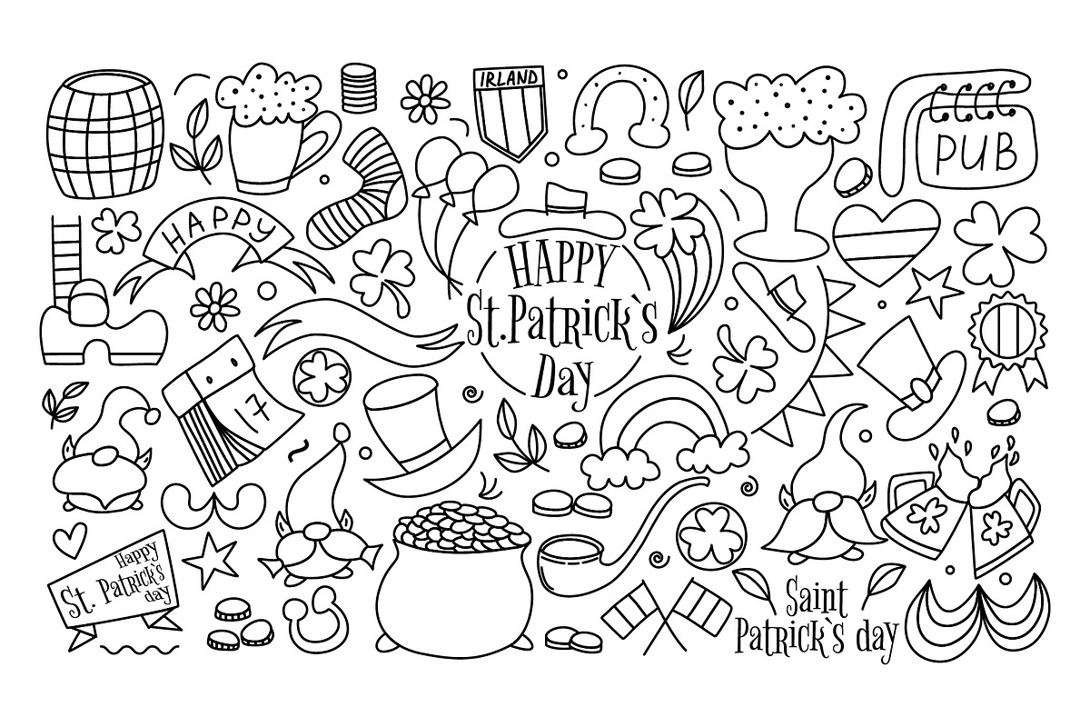 St. Patricks Day set design elements, a Seasonal Illustration by Idressart (Photo 8 of 11)