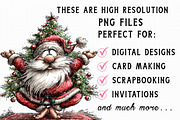 Funny Christmas Santa Clipart, an Illustration by Libby Wishes (Thumbnail 4 of 9)
