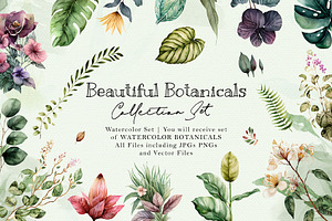 Watercolor Beautiful Botanicals