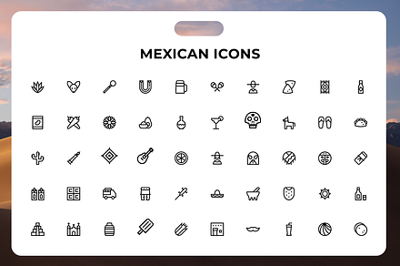 Mexican Icons, a Duotone Icon by Wencory