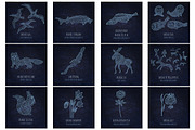 Sacred Baikal Set, an Illustration by Marya Deneko (Thumbnail 2 of 5)