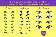 Girl avatar creator (PS), a Person Illustration by Mandarinkas art (Thumbnail 5 of 9)