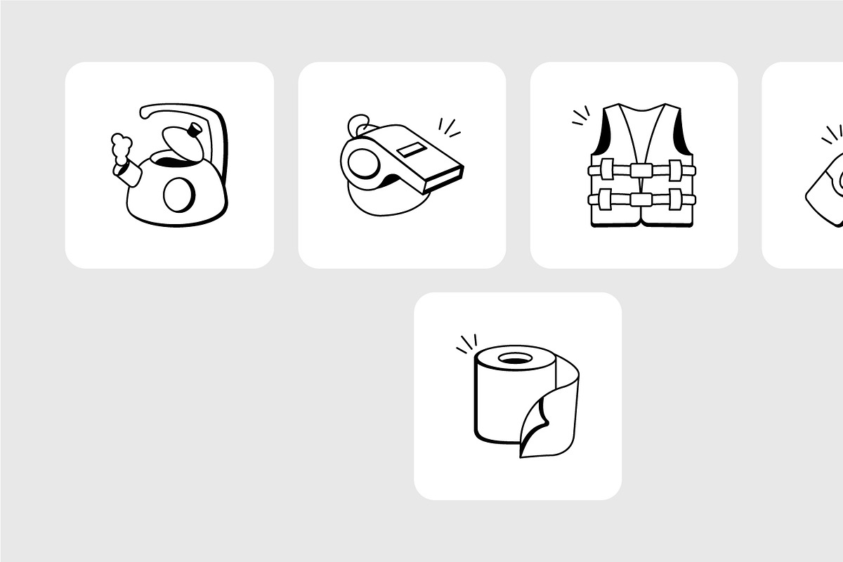 85 Camping Doodles, an Outline Icon by Prosymbols (Photo 7 of 8)