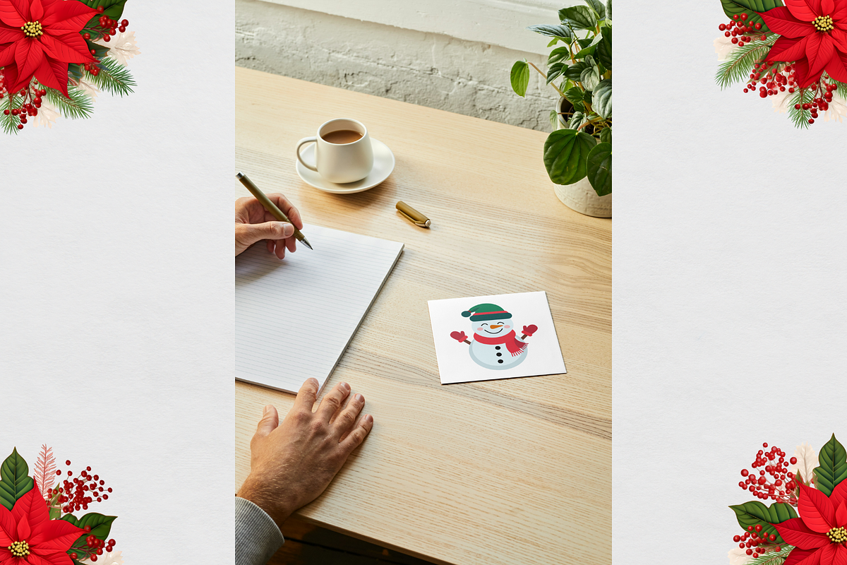 Hand Drawn Vector Christmas Icon Set, a Graphic by Print Haven Mochi Vintage (Photo 4 of 4)