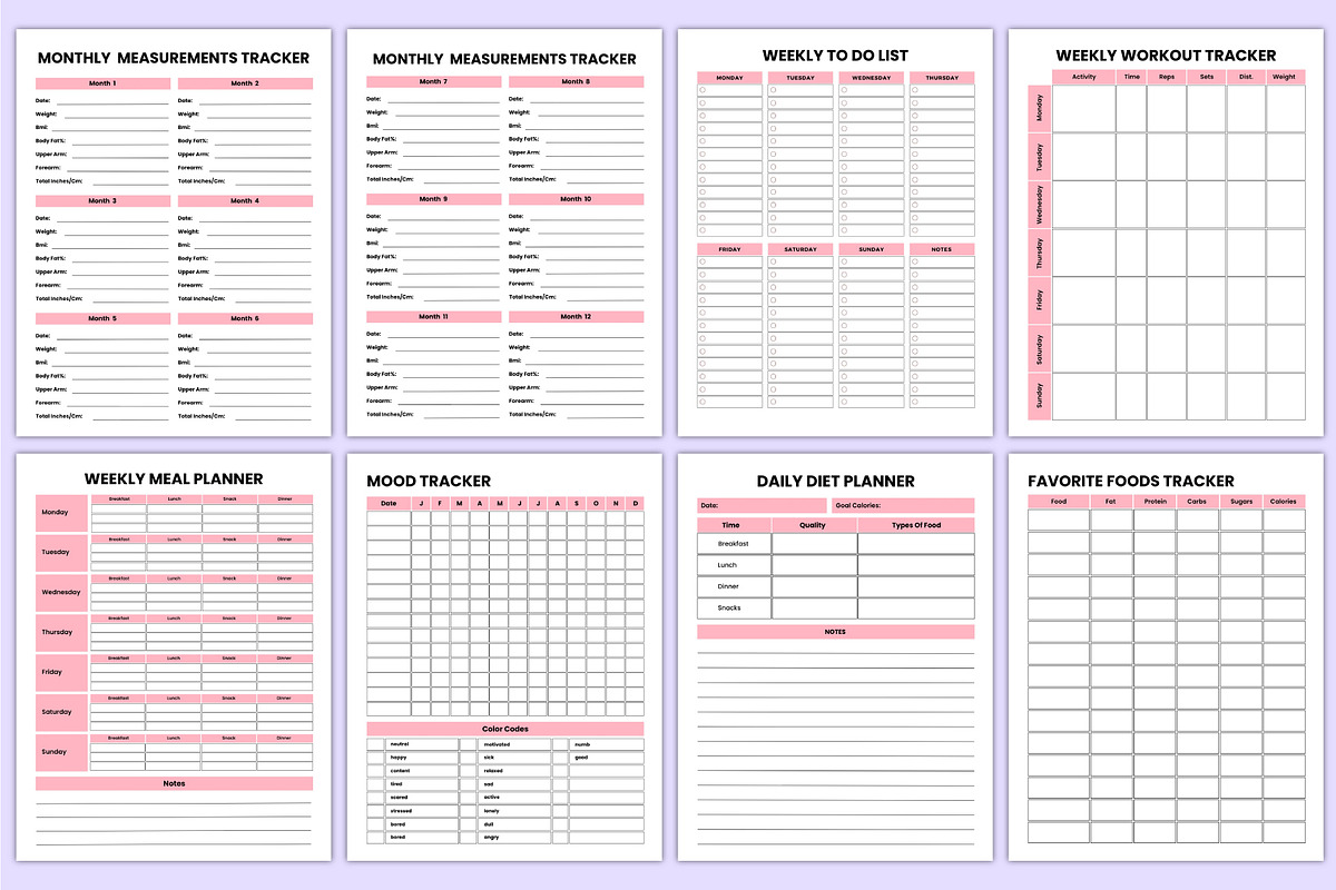 2026 Weight Loss Journal Canva Kdp, a Stationery Template by Mustafiz (Photo 5 of 8)
