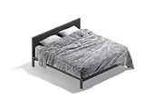Brown Wooden Double Bed 3D Model, an Object 3D Model by rebrandy (Thumbnail 9 of 10)