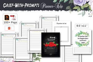 Grief Journal With Prompts Planner