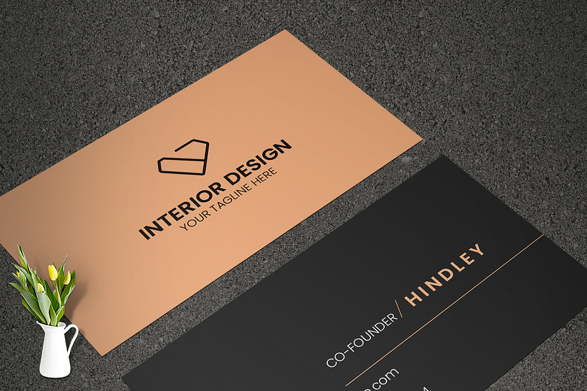 Minim - Simple Clean Business Card, a Business Card Template by evgenystudio (Photo 2 of 2)