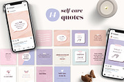 Self-Care Instagram Canva Templates, a Social Media Template by ClementineCreative (Thumbnail 5 of 7)