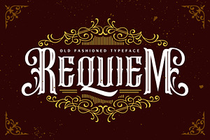 Requiem, a Sans Serif Font by Arterfak Project