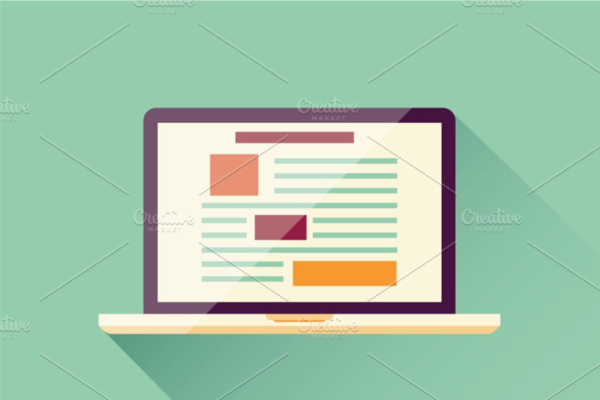 Electronic Devices - Flat, a Technology Illustration by Blue Lela ...