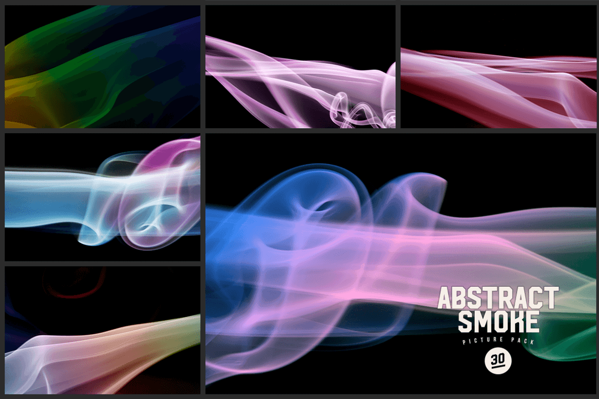 Abstract Smoke Photo Pack, a Brushes & More by Ultrashock (Photo 6 of 6)