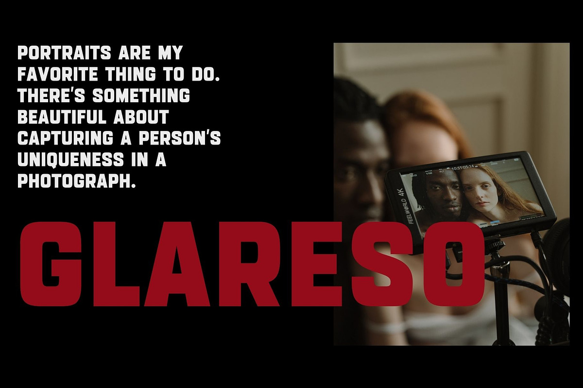 Glareso - Modern Sans Serif Typeface, a Sans Serif Font by Font Kingdom (Photo 4 of 6)