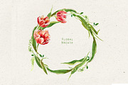 Jars and Tulips. Watercolor Set, a Decorative Illustration by Irina Dolgikh (Thumbnail 8 of 12)