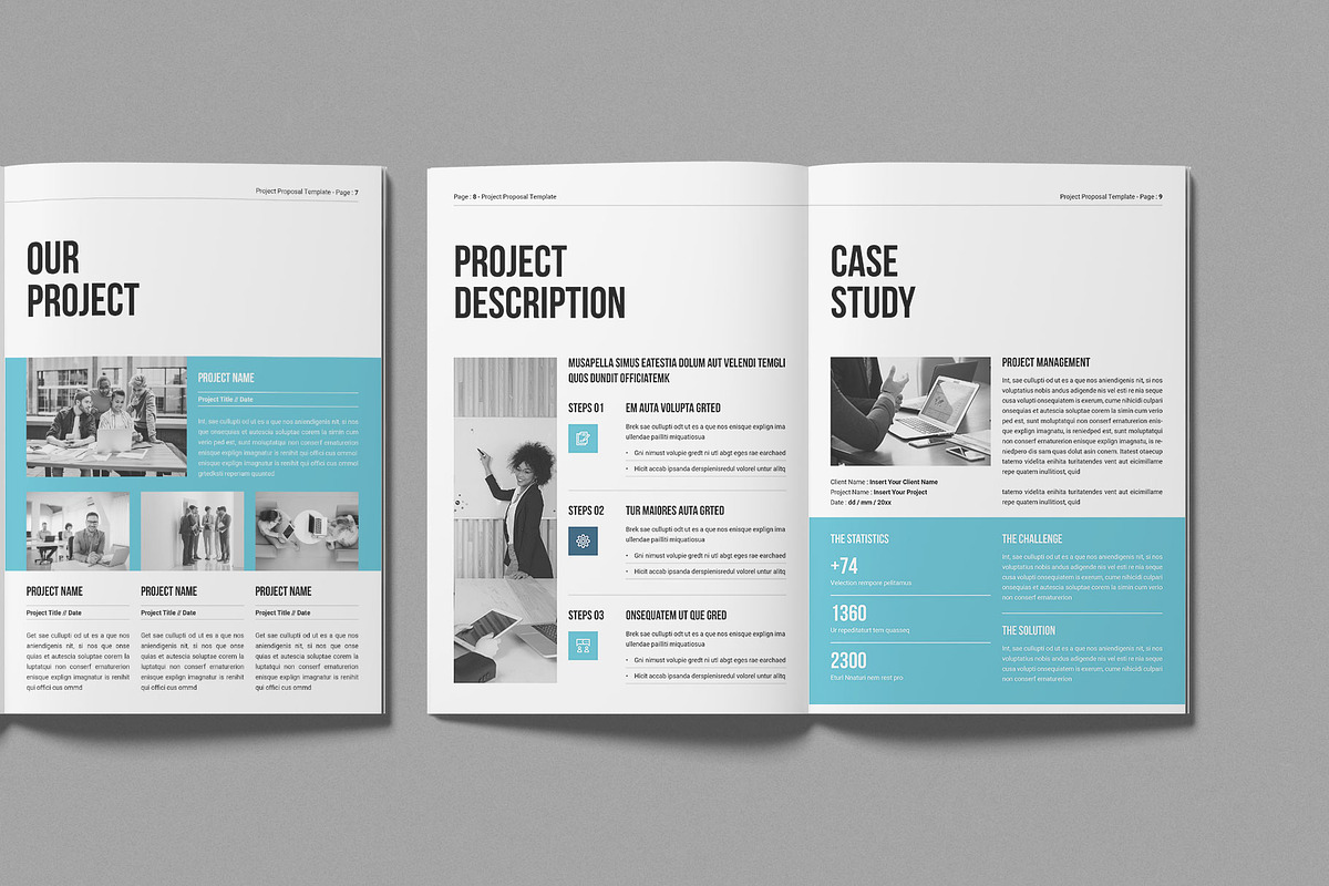 Project Proposal Template, a Brochure Template by Work-Envance (Photo 4 of 7)