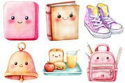 Kawaii Back to School Clipart, an Illustration by Pixels.Craft (Thumbnail 3 of 7)
