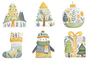 Scandinavian Watercolor Christmas, an Illustration by Designworld (Thumbnail 2 of 5)