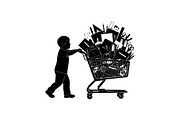 100 Days of School Silhouette Bundle, an Object Graphic by jahid234 (Thumbnail 5 of 6)