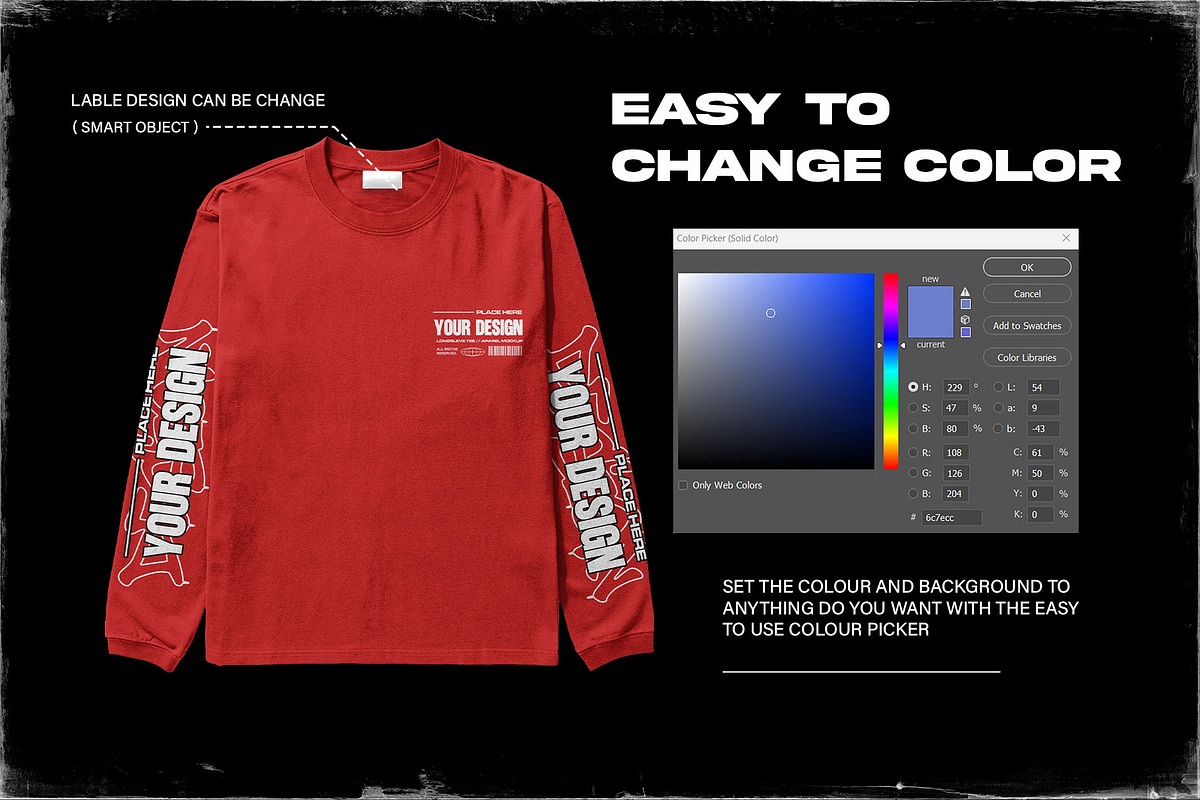 LONG SLEVE TEE - MOCKUP BUNDLE, a Shirt Mockup by arseavin project (Photo 6 of 6)