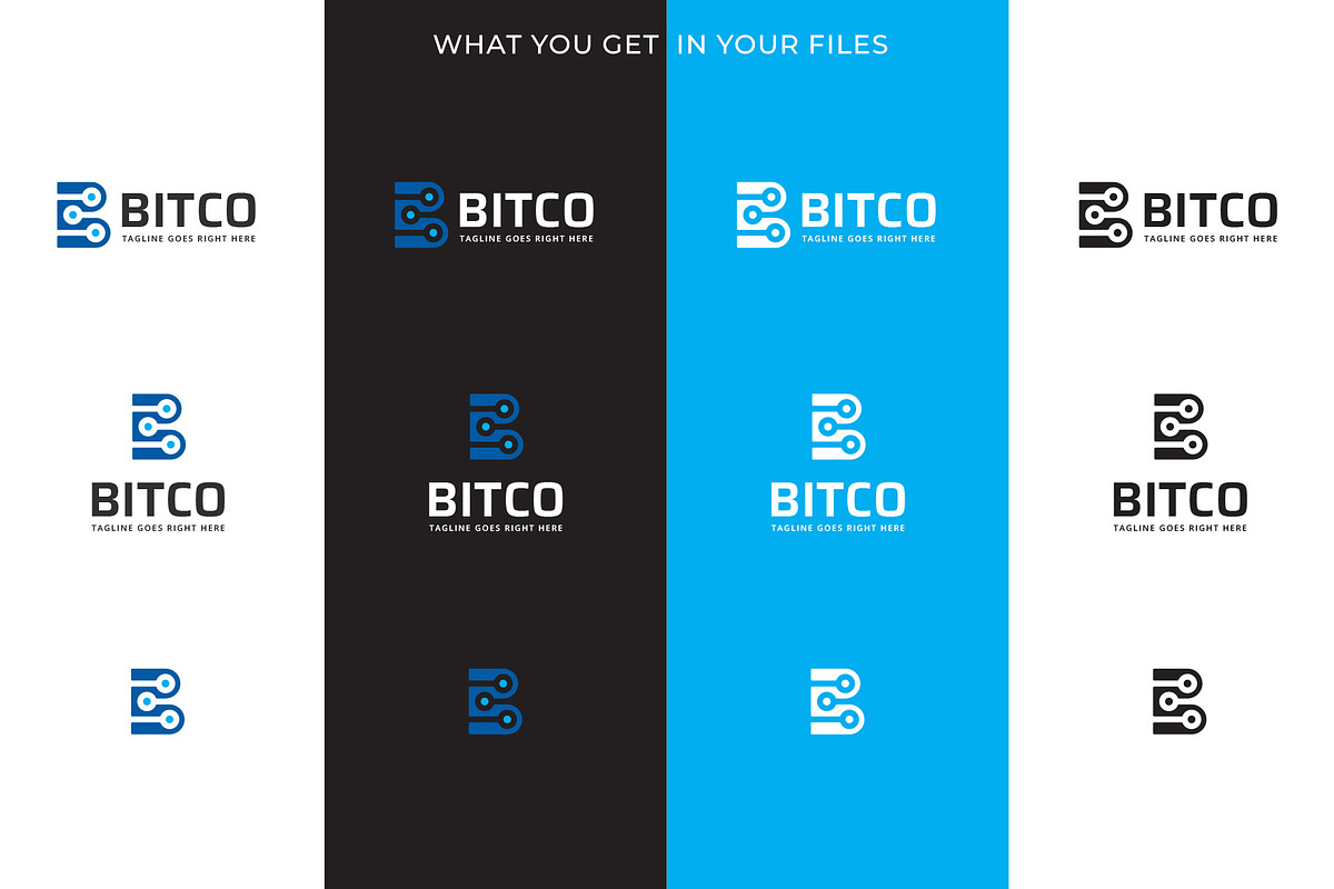 Bitco Letter B Logo Template, a Branding & Logo Template by Tovarkovdesign (Photo 4 of 7)