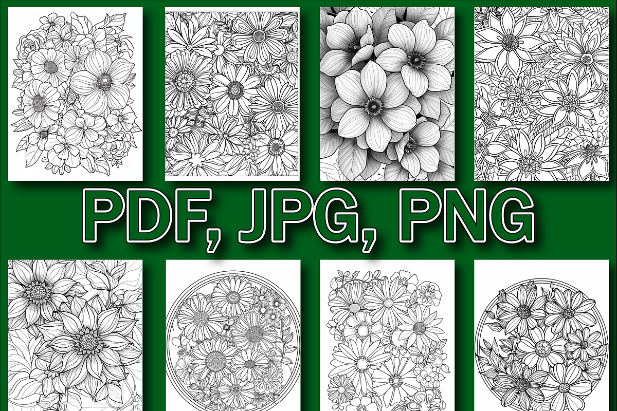 Floral Mandala Adult Coloring Pages, a Decorative Illustration by Design Zone (Photo 6 of 7)