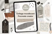 Procreate moodboard iPad collage, a Brush Add-On by Let's Art (Thumbnail 1 of 15)