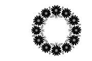 Charming daisy circle decor design, an Illustration by Amazin_art (Thumbnail 9 of 27)