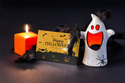 Halloween Card Mock-up, an Advertising Mockup by zippypixelstudio (Thumbnail 4 of 13)