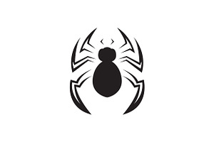 Isolated Widow Spiders Logo Design