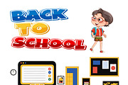 Geometric Back to School Poster, a Poster Template by hkmonir (Thumbnail 2 of 4)