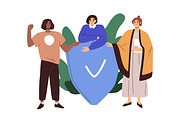 People protect from danger concept, a Person Illustration by Good Studio (Thumbnail 6 of 8)