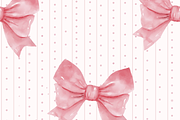 Lottie's Lace Pink Bows Set of 6, a Pattern Graphic by Amy Lynn Grover (Thumbnail 2 of 6)