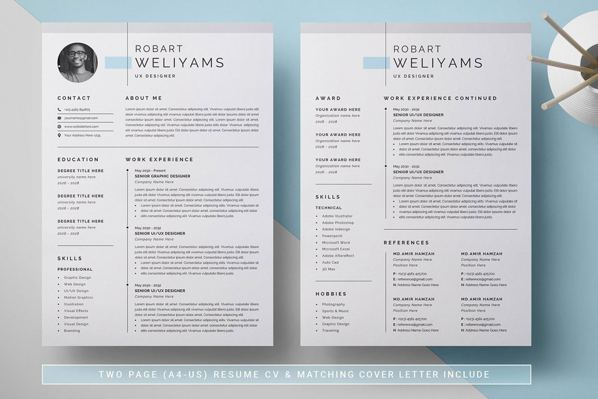Resume, a Resume Template by GenerousArt (Photo 3 of 5)