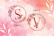 Monogram Handdrawn Rose Font, a Symbol Font by Dm Studio (Thumbnail 2 of 6)