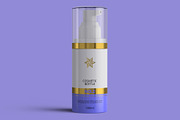Airless Pump Cosmetic Bottle Mockup, a Cups & Container Mockup by Digitalphaser (Thumbnail 3 of 5)