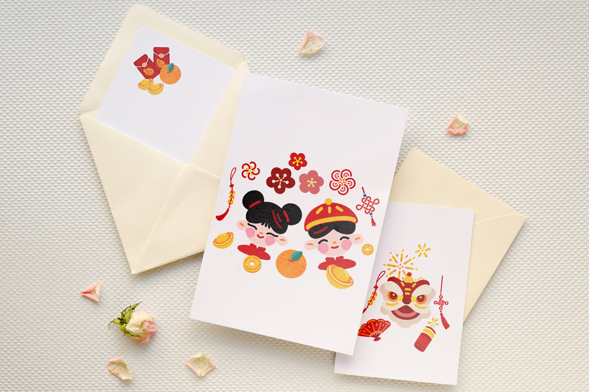 Cute Lunar Celebration – Hand-drawn, a Seasonal Illustration by CreativeValuation (Photo 10 of 12)