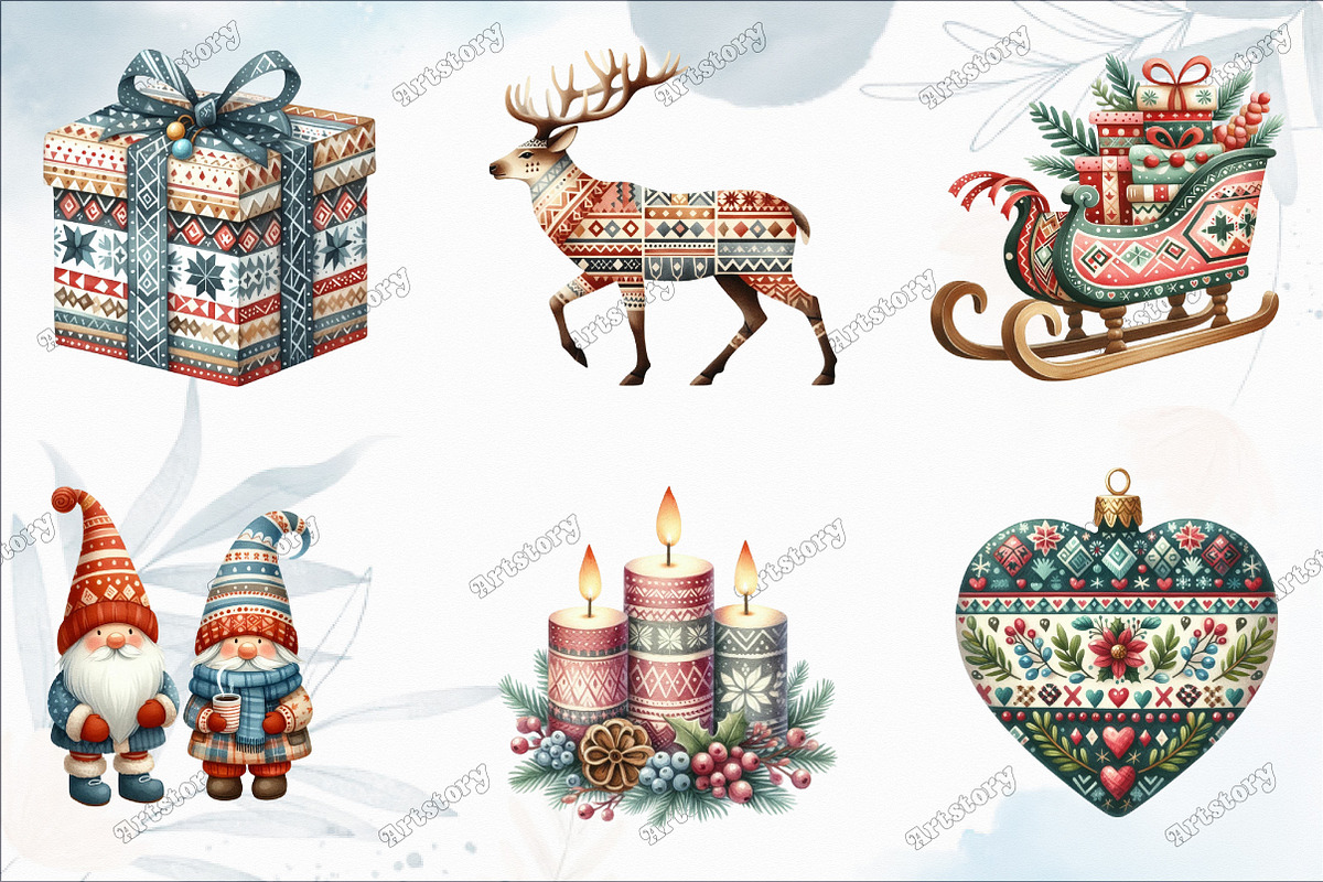 Scandi Christmas Clipart, an Illustration by designcity5 (Photo 3 of 5)