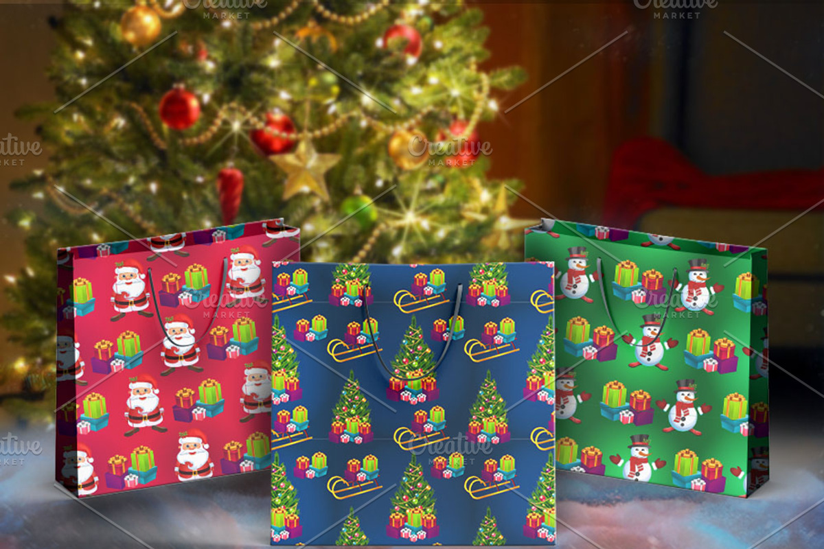 Christmas background., a Pattern Graphic by moto_cat (Photo 2 of 2)
